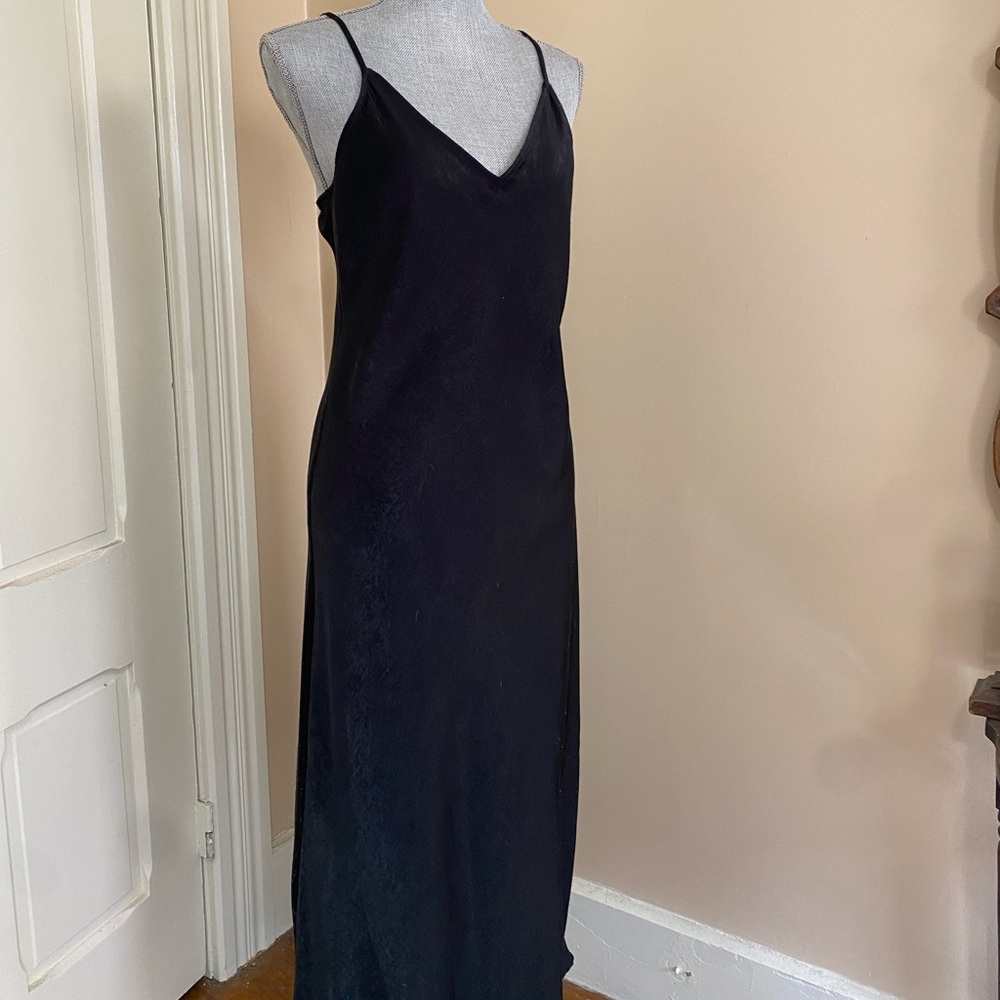 Black banana republic slip dress